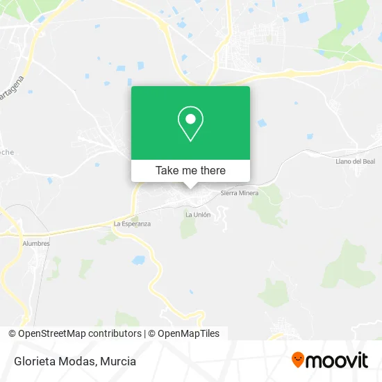 Glorieta Modas map