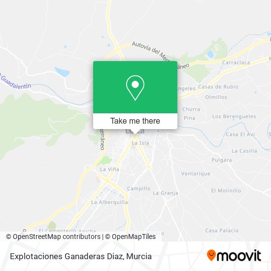 Explotaciones Ganaderas Diaz map