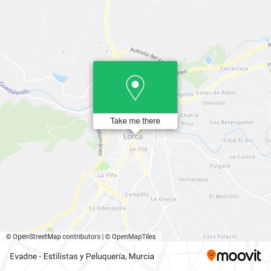 Evadne - Estilistas y Peluquería map