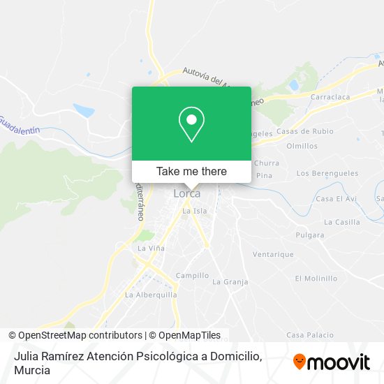 Julia Ramírez Atención Psicológica a Domicilio map