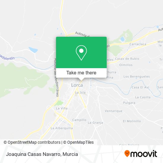 Joaquina Casas Navarro map