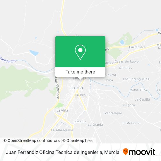 Juan Ferrandiz Oficina Tecnica de Ingenieria map