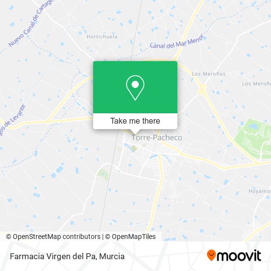 mapa Farmacia Virgen del Pa