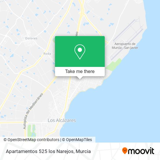 Apartamentos 525 los Narejos map