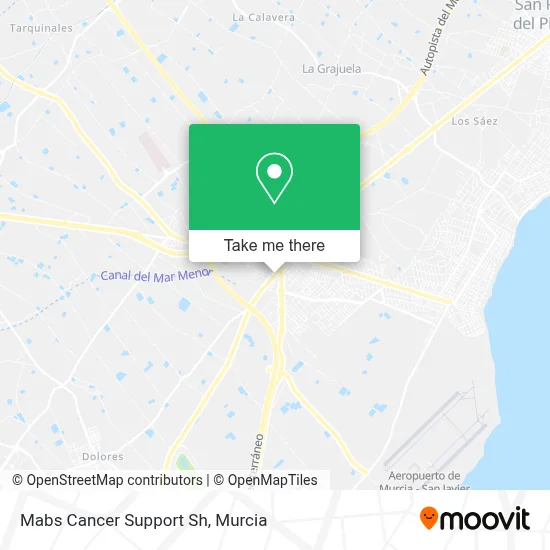 Mabs Cancer Support Sh map