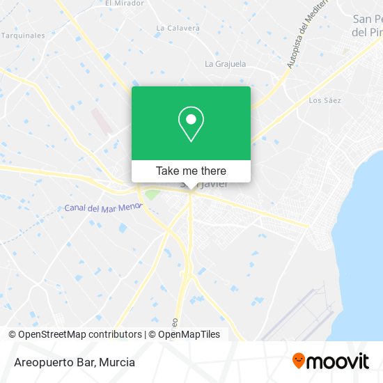 Areopuerto Bar map