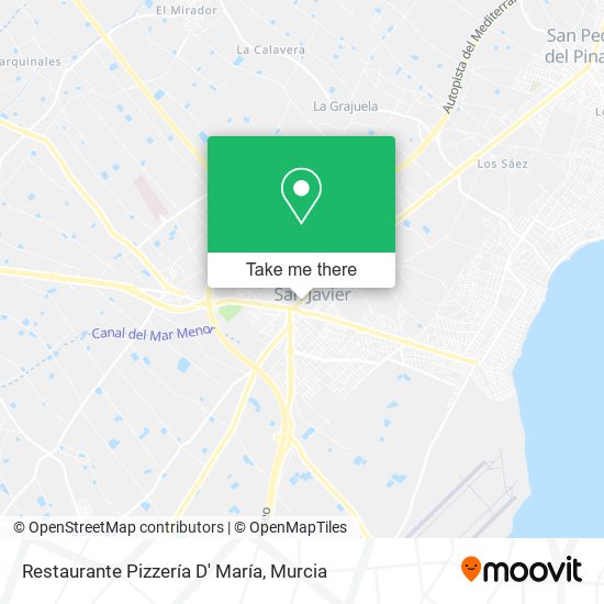 mapa Restaurante Pizzería D' María
