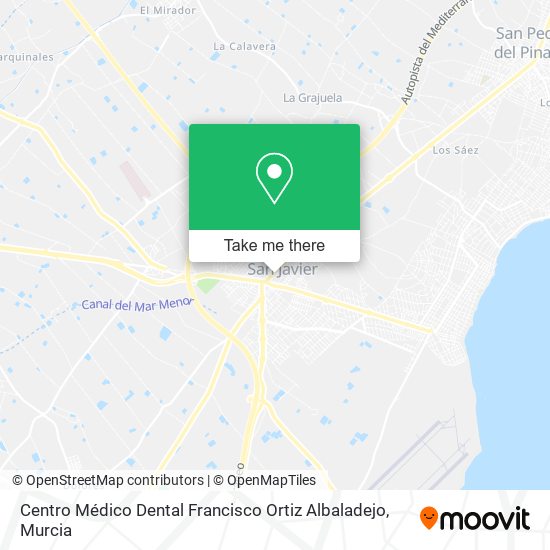 mapa Centro Médico Dental Francisco Ortiz Albaladejo