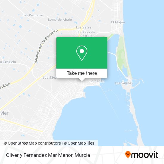 Oliver y Fernandez Mar Menor map