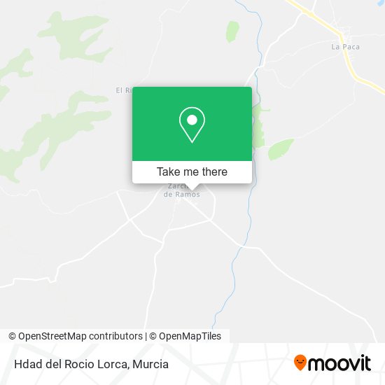 Hdad del Rocio Lorca map