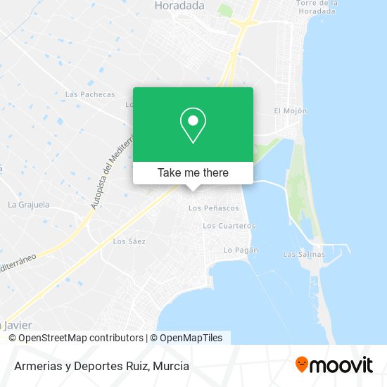 Armerias y Deportes Ruiz map