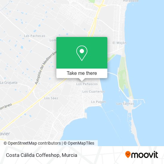Costa Cálida Coffeshop map