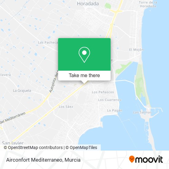 Airconfort Mediterraneo map
