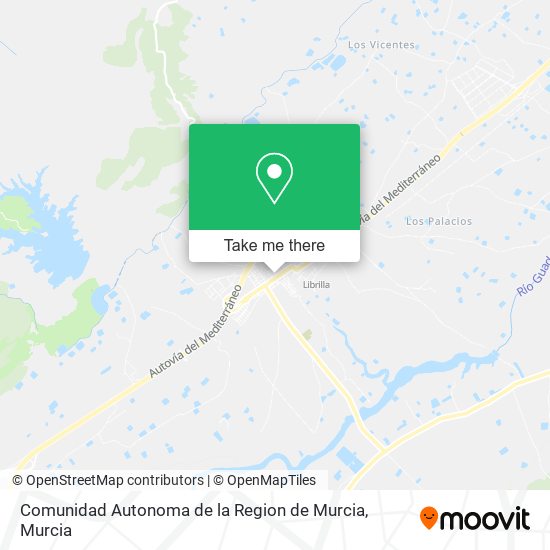 Comunidad Autonoma de la Region de Murcia map