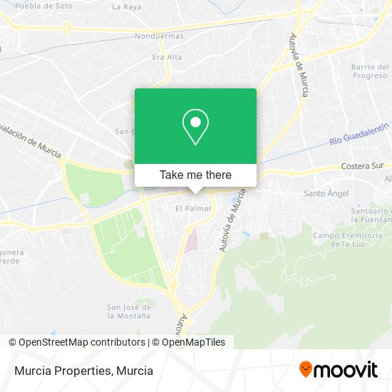 Murcia Properties map