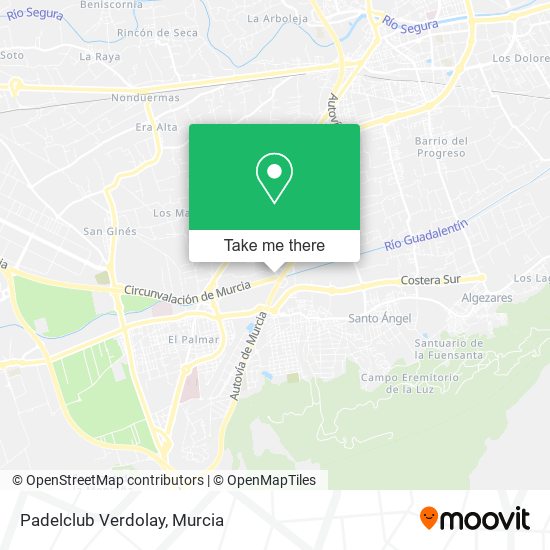 mapa Padelclub Verdolay