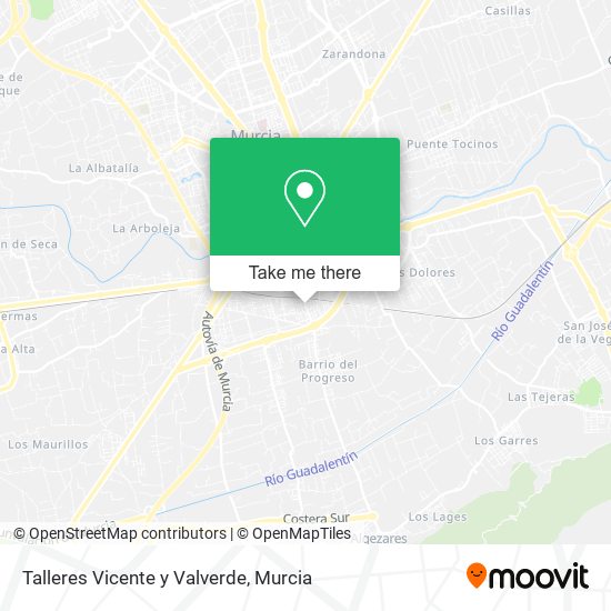 mapa Talleres Vicente y Valverde