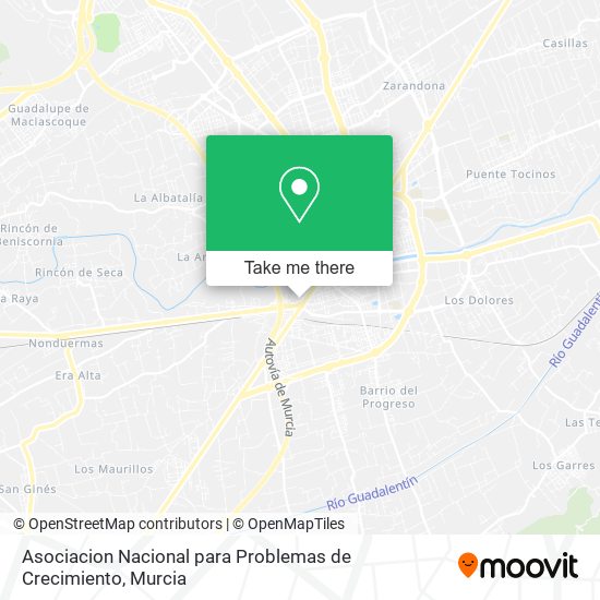 mapa Asociacion Nacional para Problemas de Crecimiento