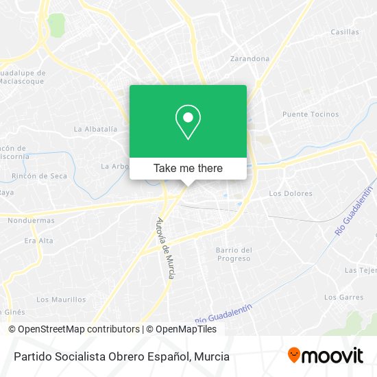 Partido Socialista Obrero Español map
