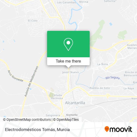 Electrodomésticos Tomás map