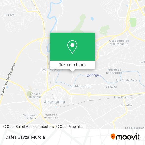 Cafes Jayza map