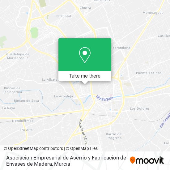 mapa Asociacion Empresarial de Aserrio y Fabricacion de Envases de Madera