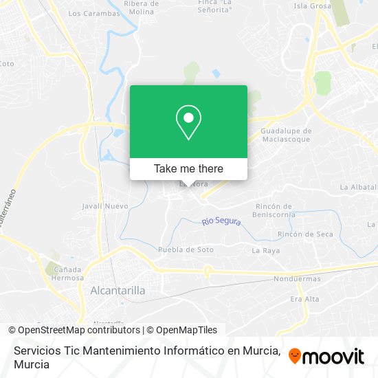 Servicios Tic Mantenimiento Informático en Murcia map