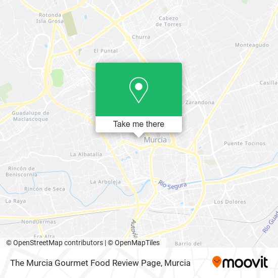 The Murcia Gourmet Food Review Page map