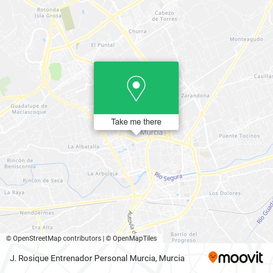 mapa J. Rosique Entrenador Personal Murcia