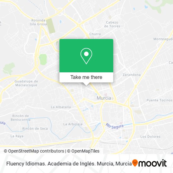 Fluency Idiomas. Academia de Inglés. Murcia map