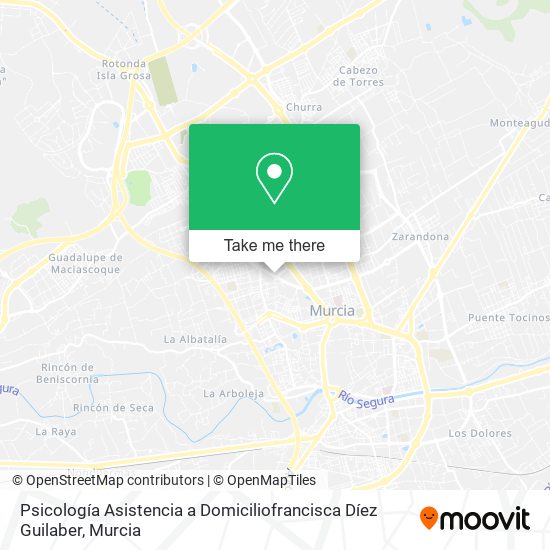 Psicología Asistencia a Domiciliofrancisca Díez Guilaber map