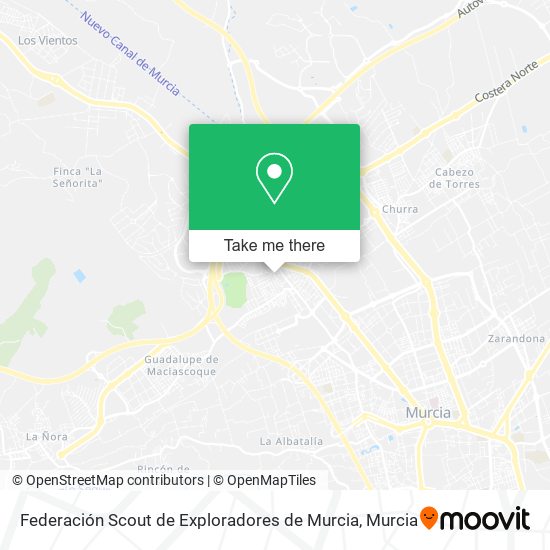Federación Scout de Exploradores de Murcia map
