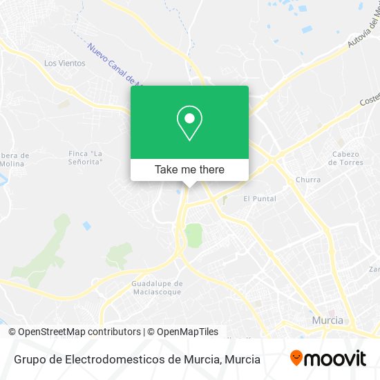 mapa Grupo de Electrodomesticos de Murcia