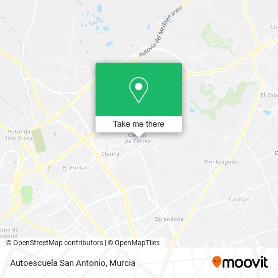 mapa Autoescuela San Antonio