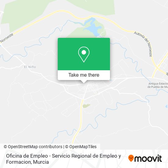 Oficina de Empleo - Servicio Regional de Empleo y Formacion map