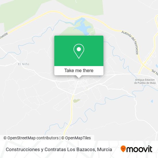 mapa Construcciones y Contratas Los Bazacos