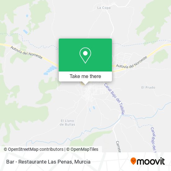 Bar - Restaurante Las Penas map