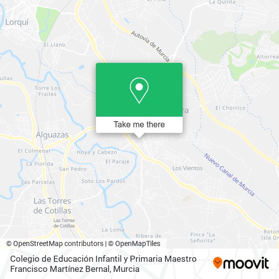Colegio de Educación Infantil y Primaria Maestro Francisco Martínez Bernal map