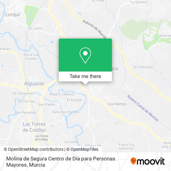 Molina de Segura Centro de Dia para Personas Mayores map
