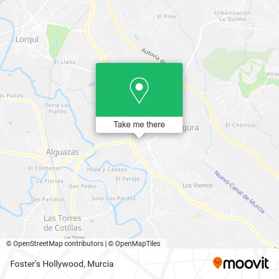 mapa Foster's Hollywood