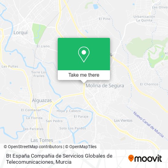 Bt España Compañia de Servicios Globales de Telecomunicaciones map