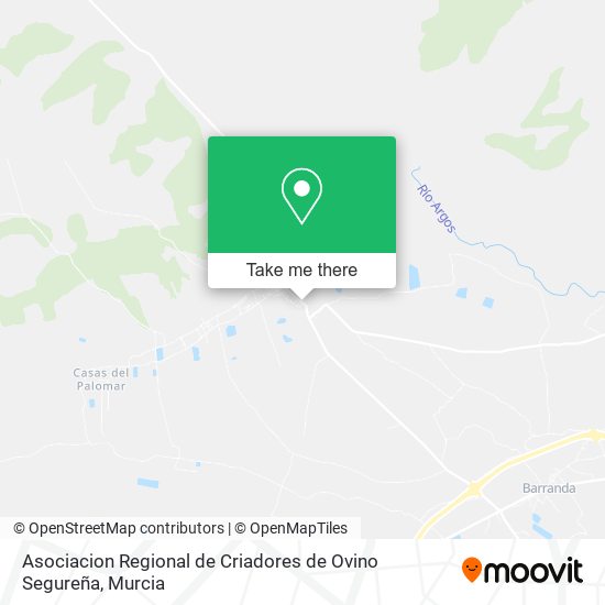 mapa Asociacion Regional de Criadores de Ovino Segureña