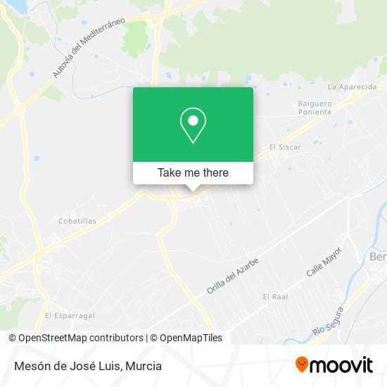 mapa Mesón de José Luis