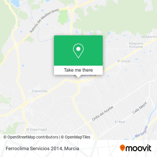 Ferroclima Servicios 2014 map