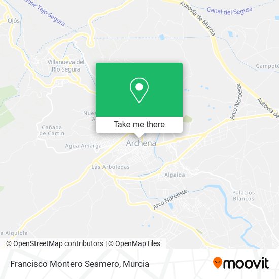 Francisco Montero Sesmero map