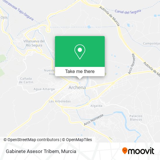 Gabinete Asesor Tribem map