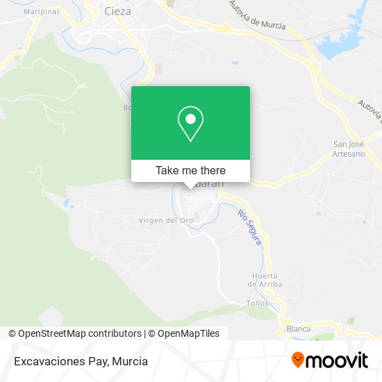 Excavaciones Pay map