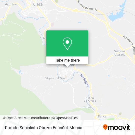 Partido Socialista Obrero Español map