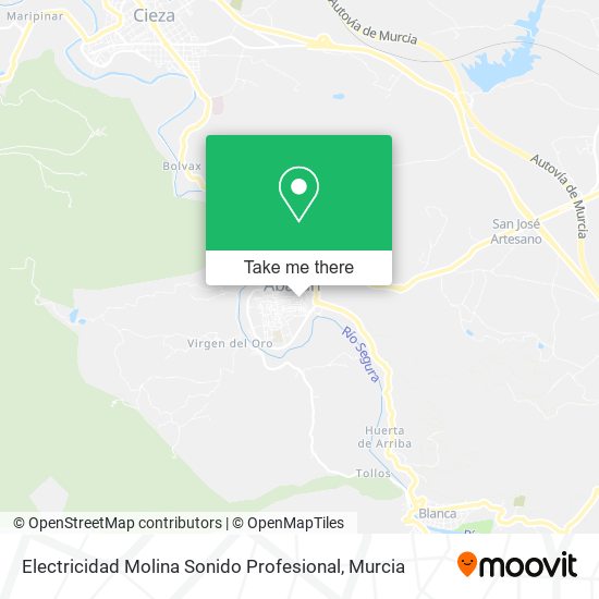 mapa Electricidad Molina Sonido Profesional