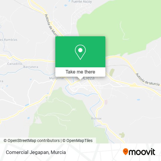 mapa Comercial Jegapan